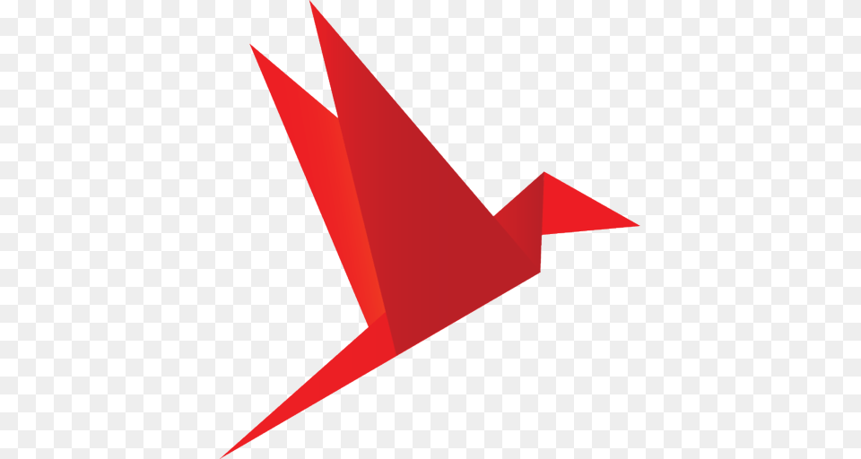 Bird Red Icon, Art, Triangle, Paper, Origami Free Transparent Png