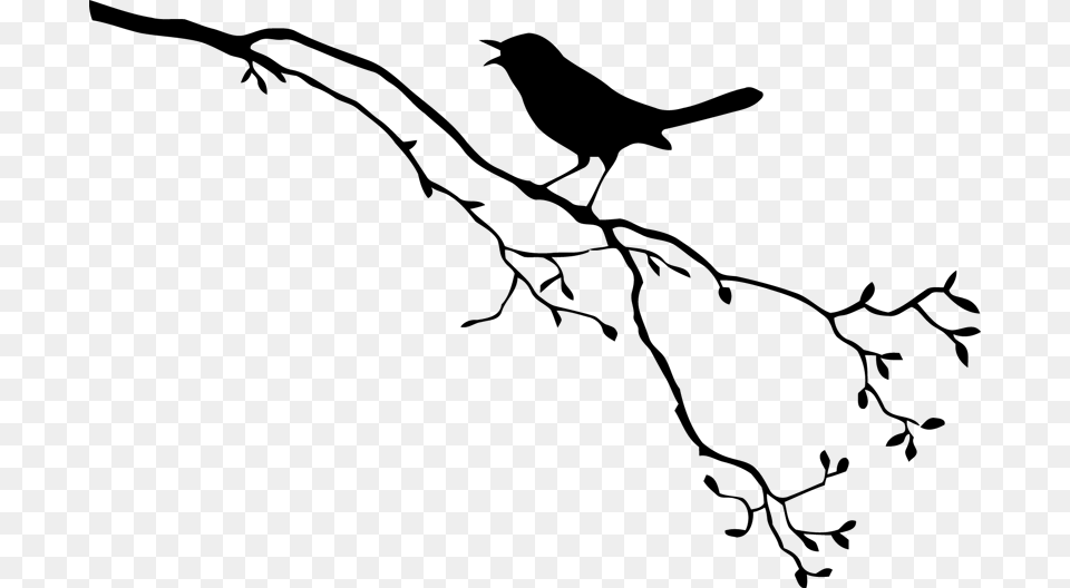 Bird Royalty Drawing Bird Branch Silhouette, Cross, Symbol, Firearm, Gun Free Png