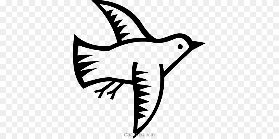 Bird Royalty Vector Clip Art Illustration, Animal, Bow, Weapon, Fish Free Png