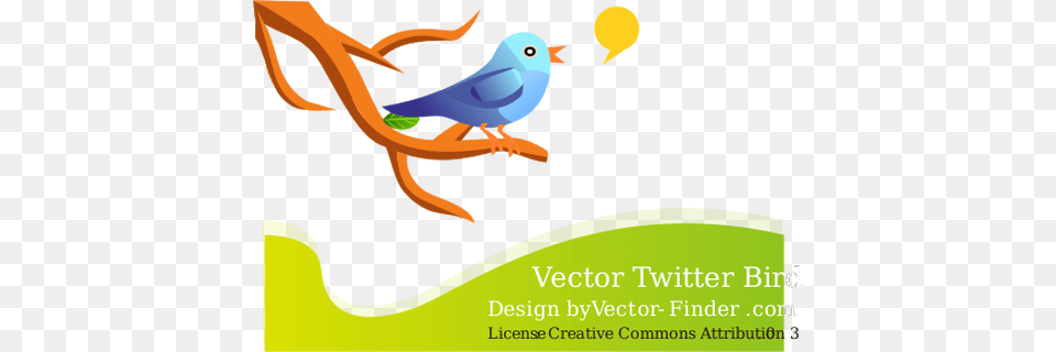 Bird Tweeting On A Branch In Nature Vector Graphics Public, Animal, Parakeet, Parrot, Dinosaur Free Png Download