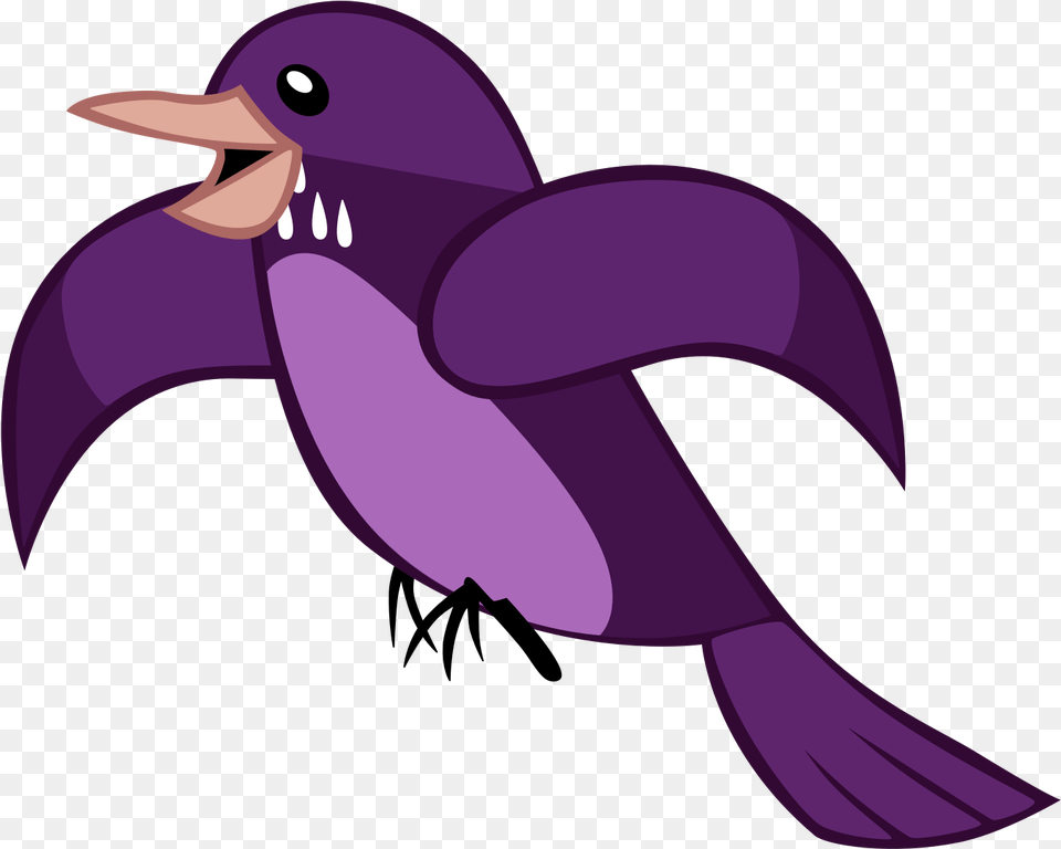 Bird Vector My Little Pony Bird, Purple, Animal, Beak, Blackbird Free Transparent Png