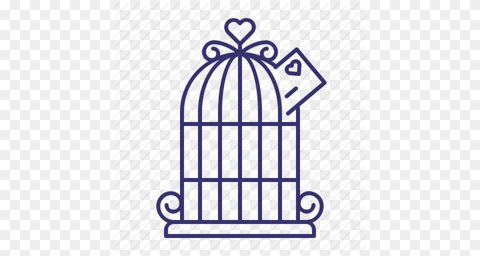 Birdcage Cage Envelope Gift Wedding Icon Free Transparent Png
