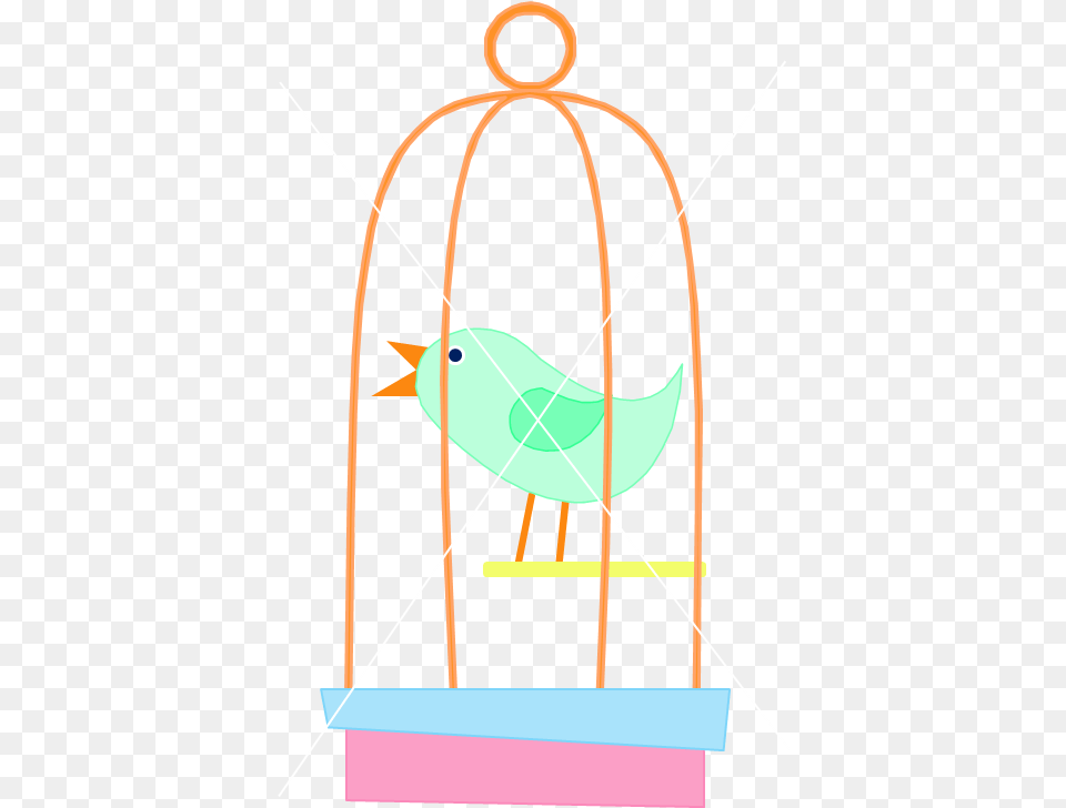 Birdcage Clipart Parrot Cage Bird In Birdcage Clipart Bird In The Cage Clip Art, Bow, Weapon, Animal, Parakeet Png Image