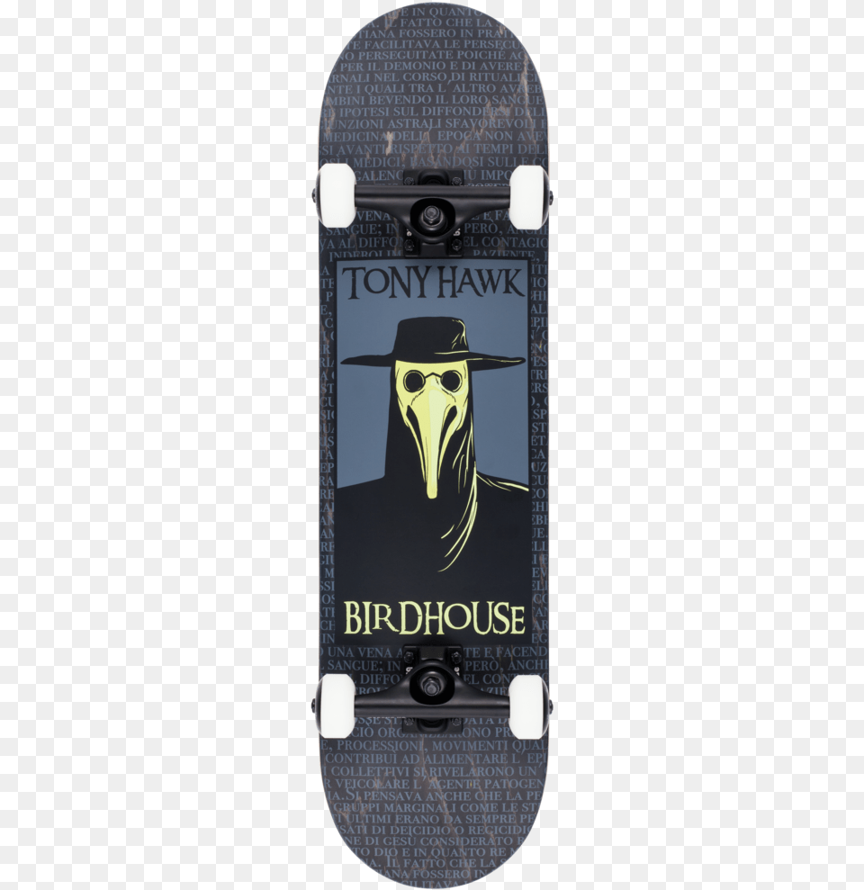 Birdhouse Premium Quality Complete Skateboard Tony Birdhouse Plague Doctor Skateboard, Clothing, Hat, Electronics, Phone Png Image