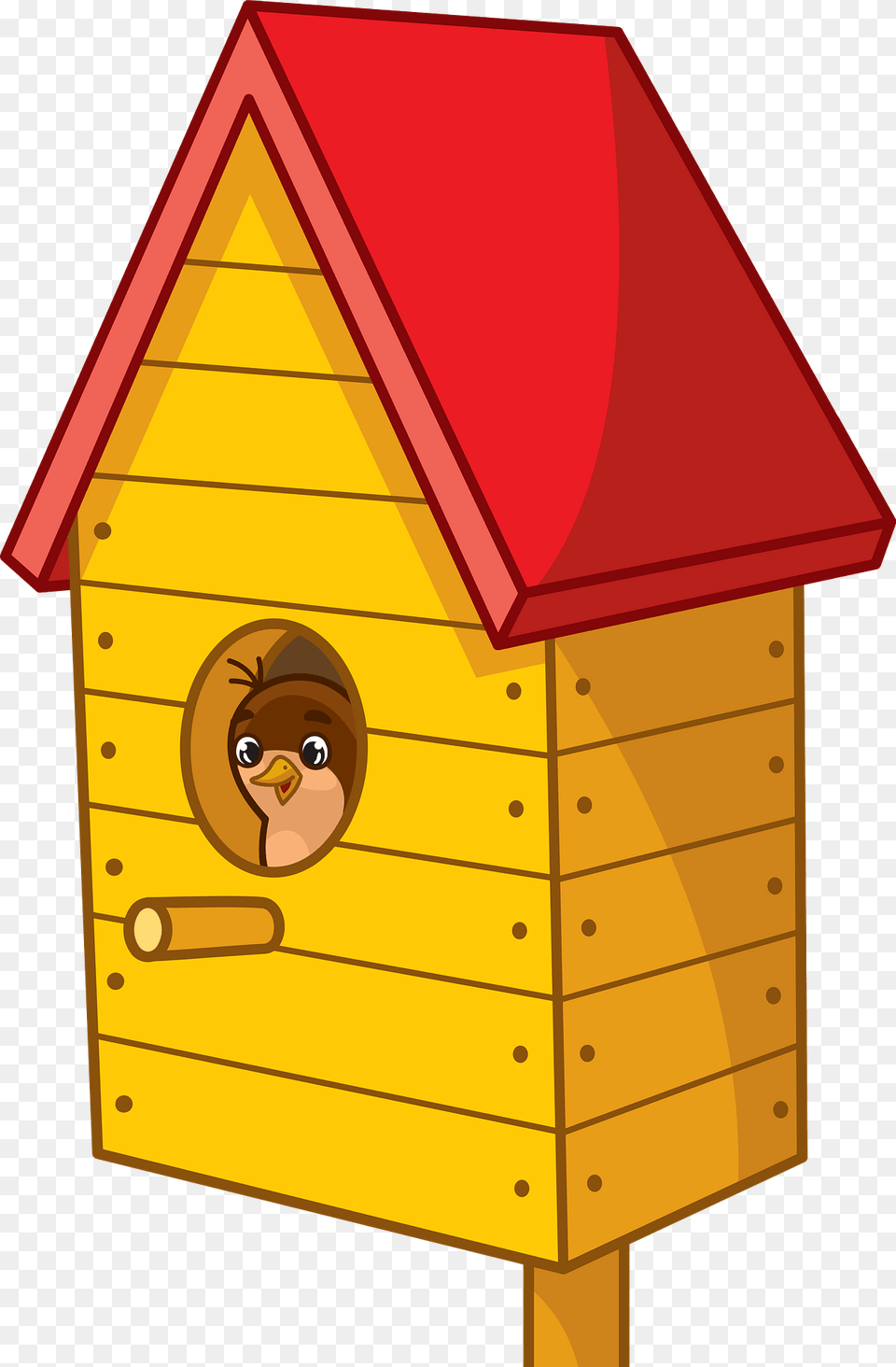 Birdhouse With Bird Clipart, Mailbox, Dog House Png Image
