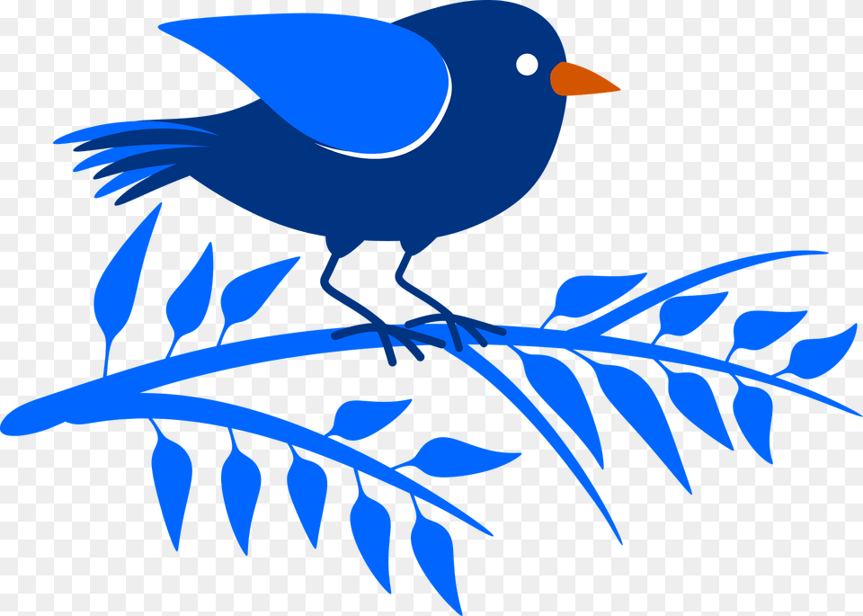 Birds And Vines Clipart, Animal, Bird, Jay, Blackbird Free Png Download