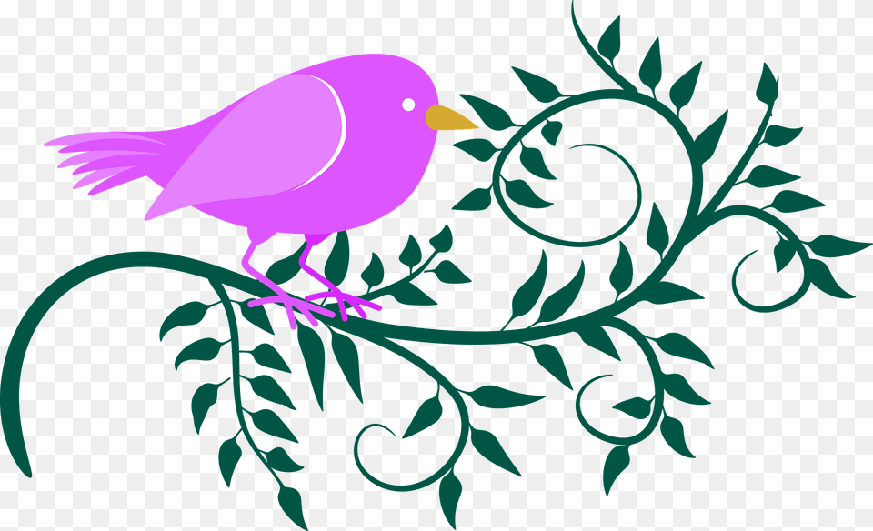 Birds And Vines Clipart, Art, Graphics, Pattern, Floral Design Png