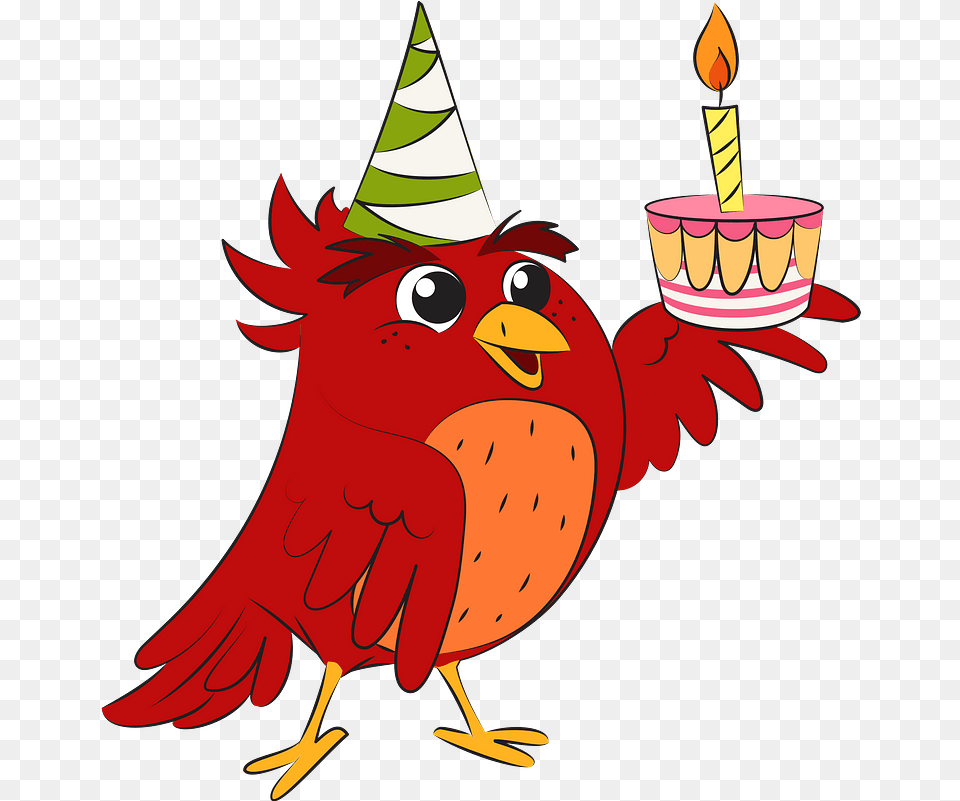 Birds Birthday Clipart Cartoon, Clothing, Hat, Animal, Bird Free Png