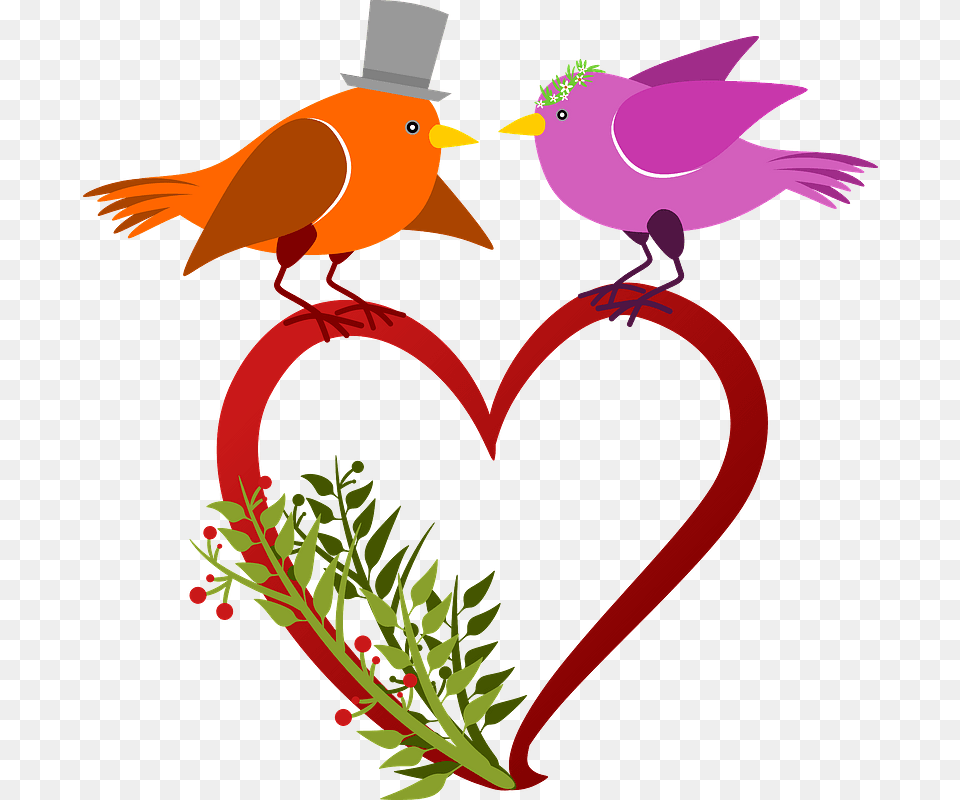 Birds Couple Clipart Wedding Birds, Art, Graphics, Animal, Bird Png Image