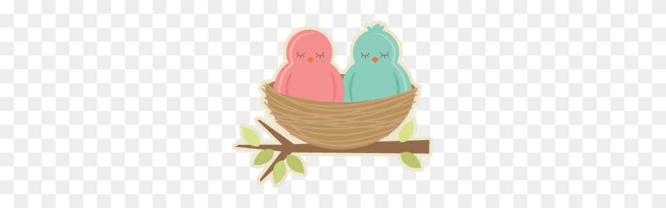 Birds In Nest Miss Kate Cuttables, Furniture, Bed, Cake, Dessert Free Png Download