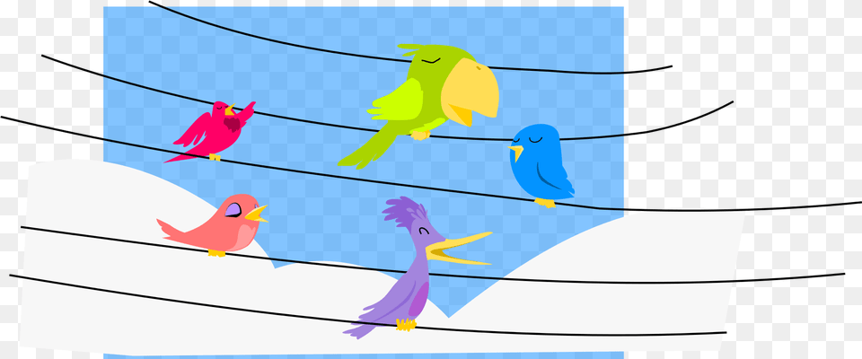 Birds Music Notes Picture Music Lines Bird, Animal, Art Png