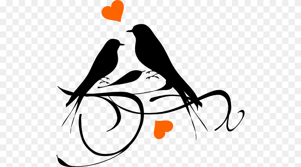 Birds On A Branch Hearts Svg Clip Arts Love Birds Black And White, Stencil, Adult, Female, Person Free Transparent Png