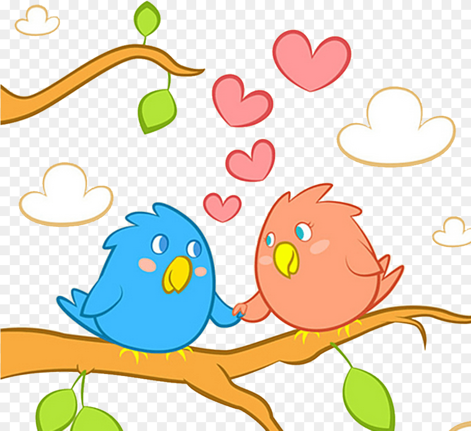 Birds Vector Couple Cute Love Bird Clipart, Art, Graphics Free Png