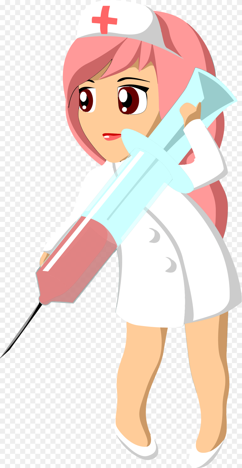 Birth Control Shot Nursing Injection Nurse Registered Nurse Animated, Baby, Person, Face, Head Free Png