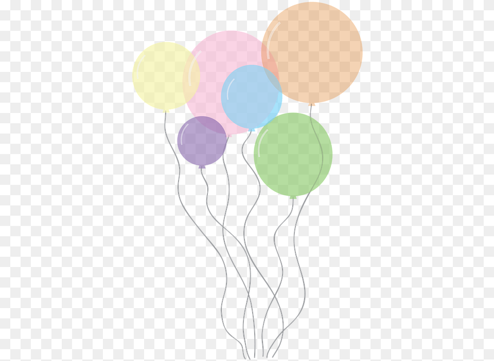 Birthday Background Clipart 5 Buy Clip Art Background Pastel Balloons, Balloon Free Transparent Png