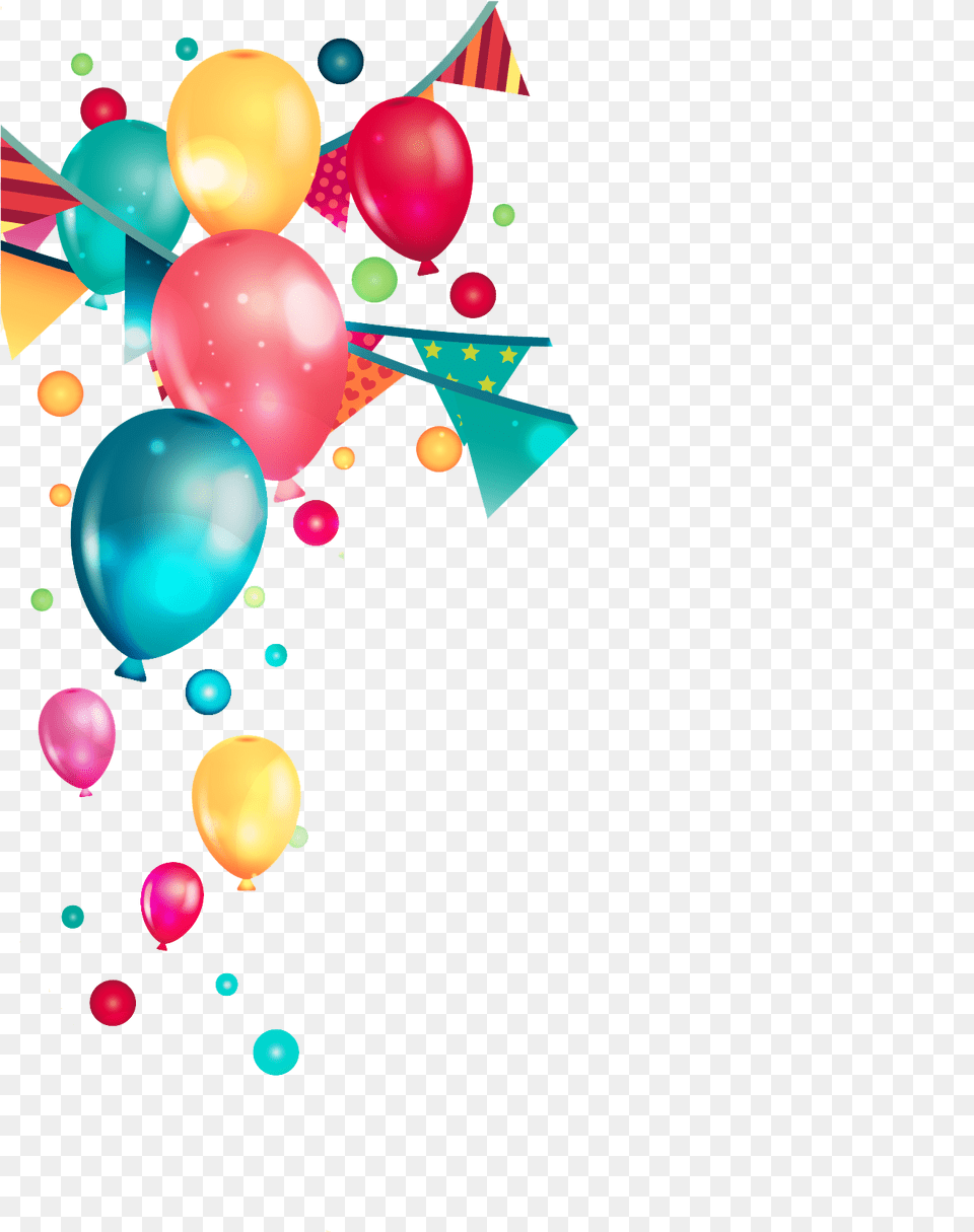 Birthday Background Transparent Background Balloon, Art, Graphics, People, Person Png Image