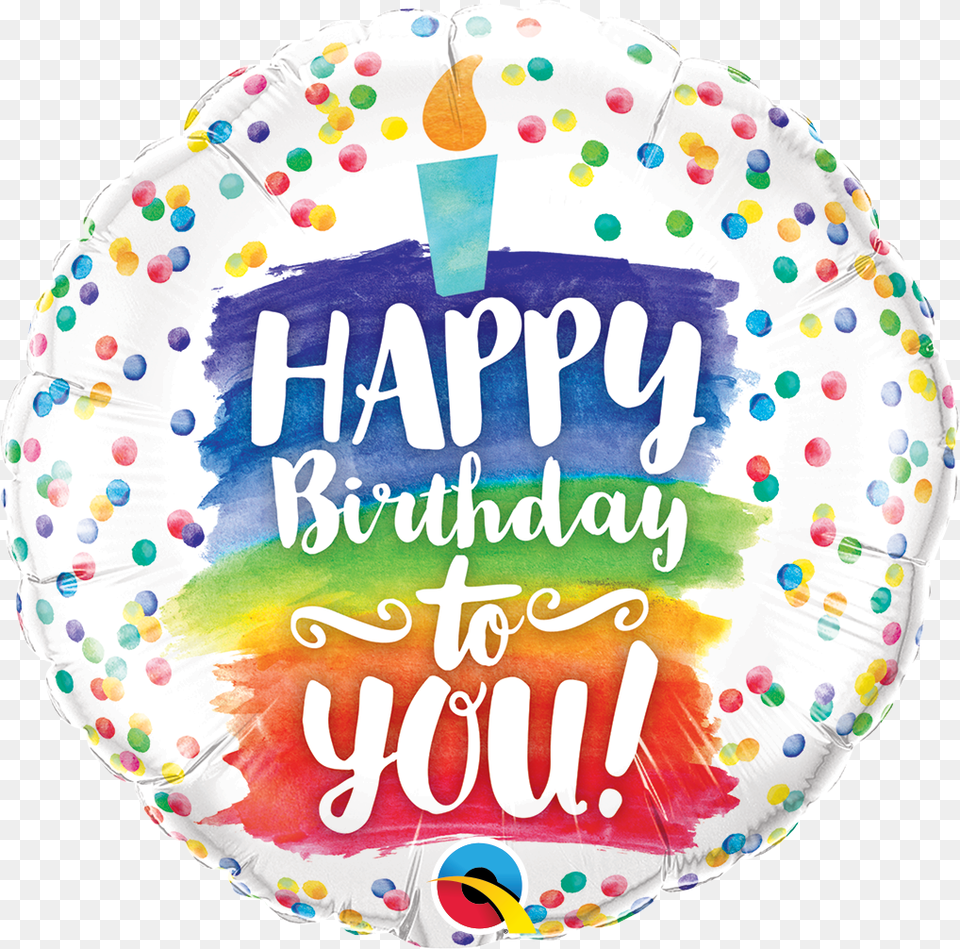 Birthday Balloons And Cake, Birthday Cake, Cream, Dessert, Food Free Transparent Png