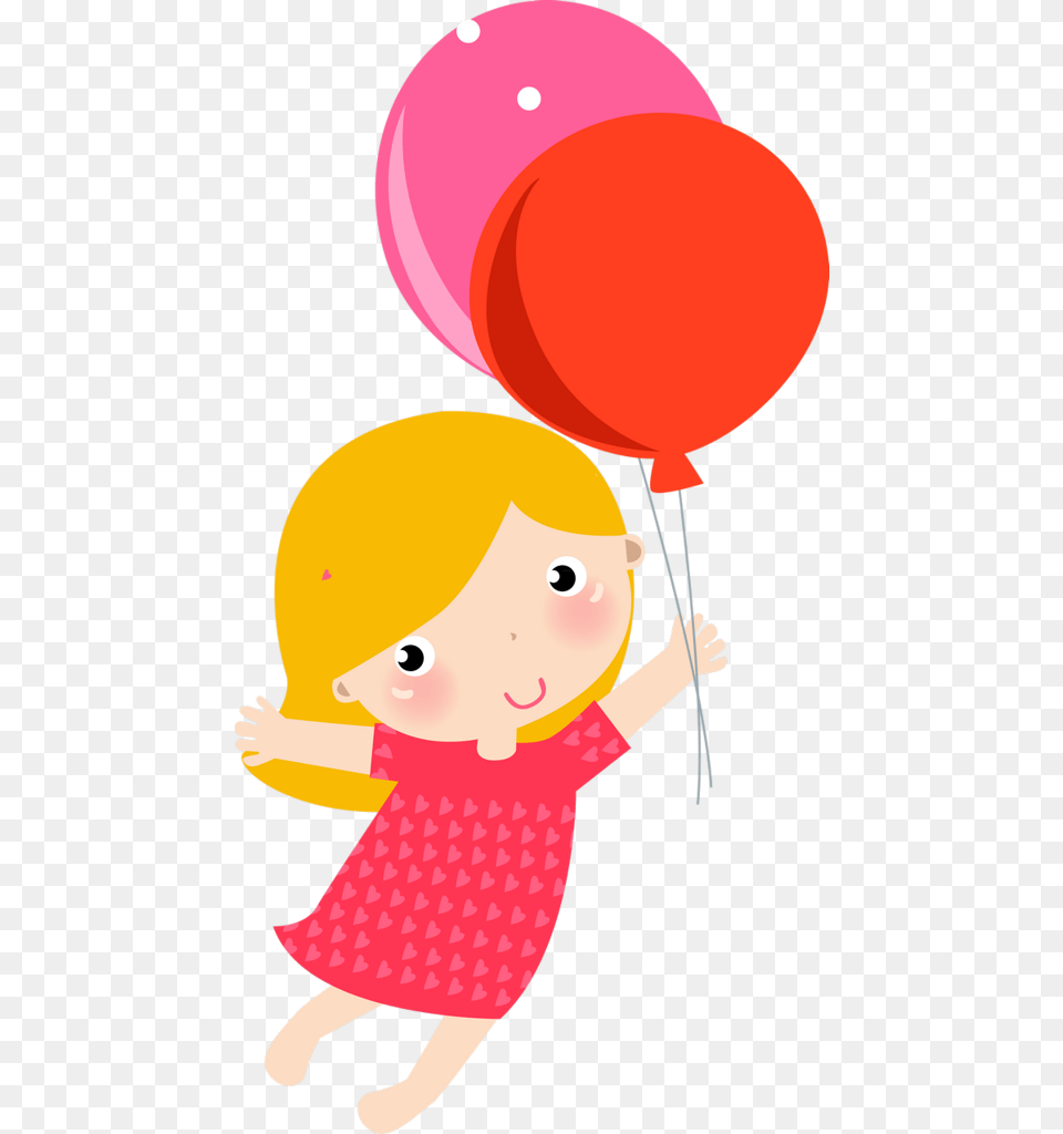Birthday Balloons And Girl Birthday, Balloon, Baby, Person, Face Png Image