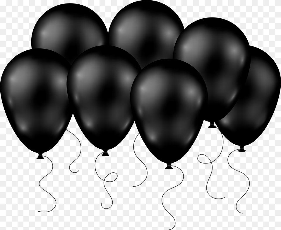 Birthday Balloons Clip Art Black, Silhouette, Baby, Person Free Png Download