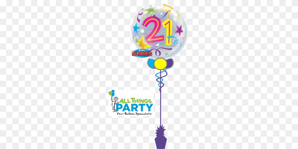 Birthday Balloons Party Supplies Tagged Bubbles, Balloon, Food, Sweets, Candy Free Transparent Png