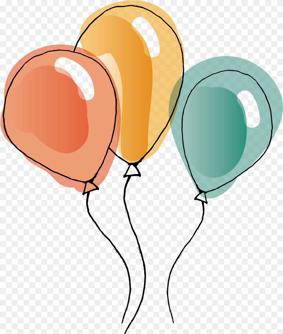 Birthday Balloons Watercolor Balloons Transparent Transparent Background Balloon Vector, Piggy Bank Free Png Download
