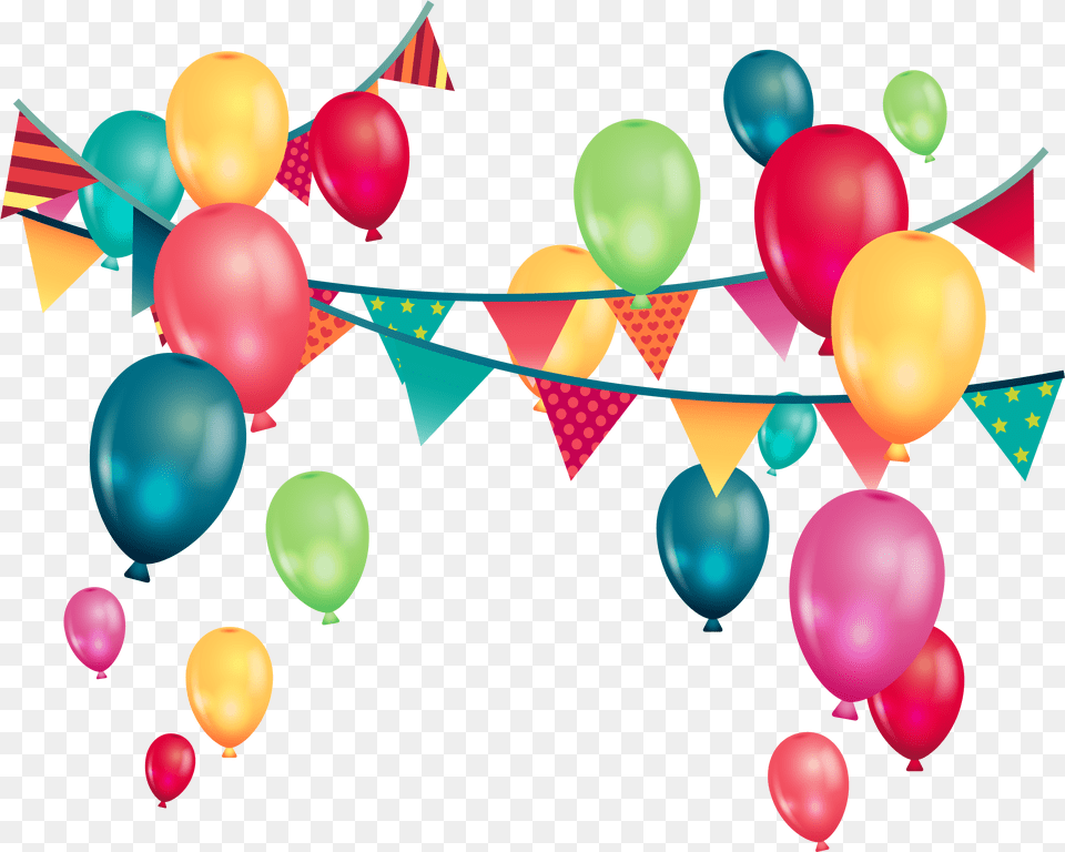 Birthday Banner Background Transparent Background Birthday Balloons, Balloon Png Image