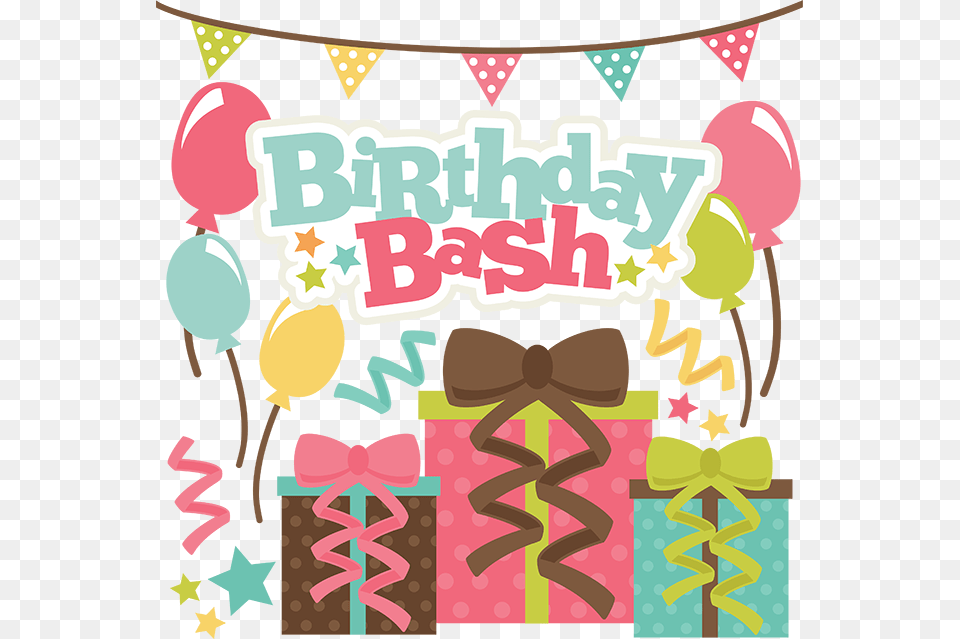 Birthday Bash For Girls, Food, Cream, Dessert, Ice Cream Free Png Download