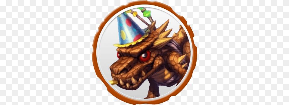 Birthday Bash Icon Skylanders Icon Bash, Clothing, Hat, Dragon, Plate Free Transparent Png