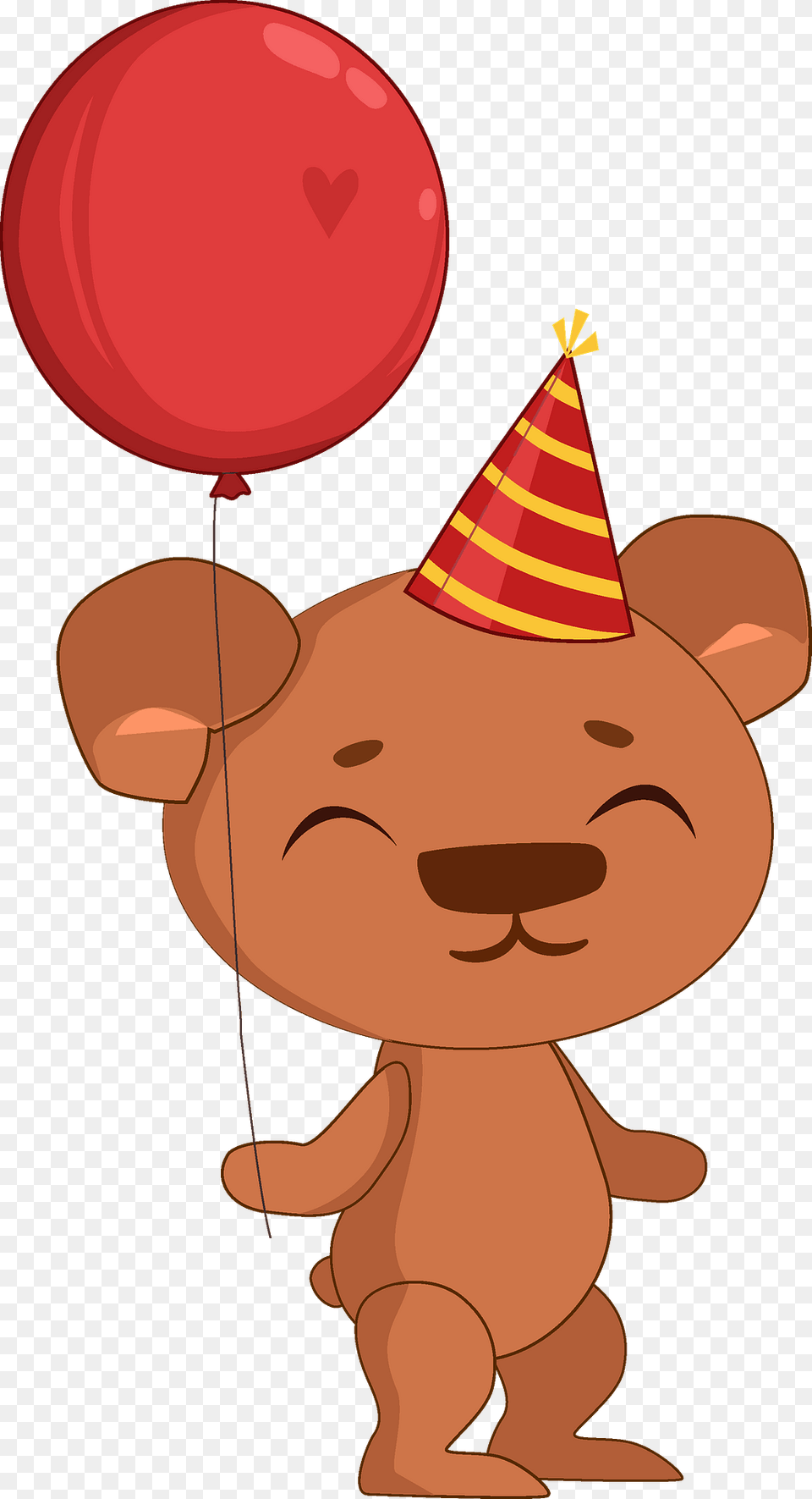 Birthday Bear Clipart, Balloon, Clothing, Hat, Baby Png Image
