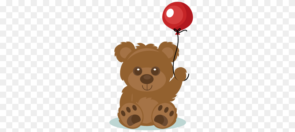 Birthday Bear Scrapbook Cute Clipart, Balloon, Animal, Mammal, Wildlife Free Transparent Png