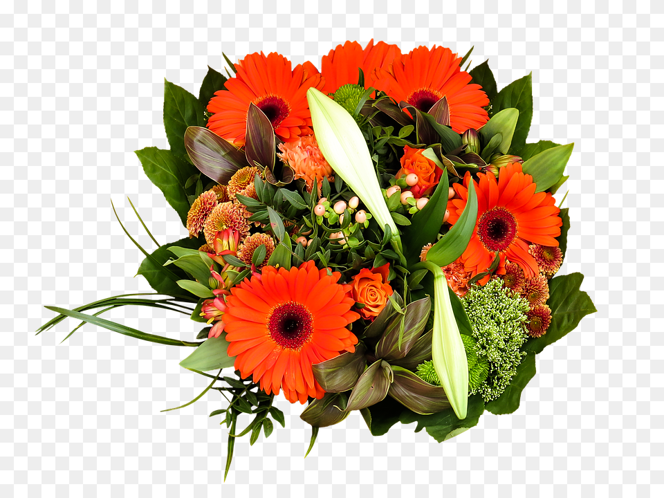 Birthday Bouquet Flower, Flower Arrangement, Flower Bouquet, Plant Png
