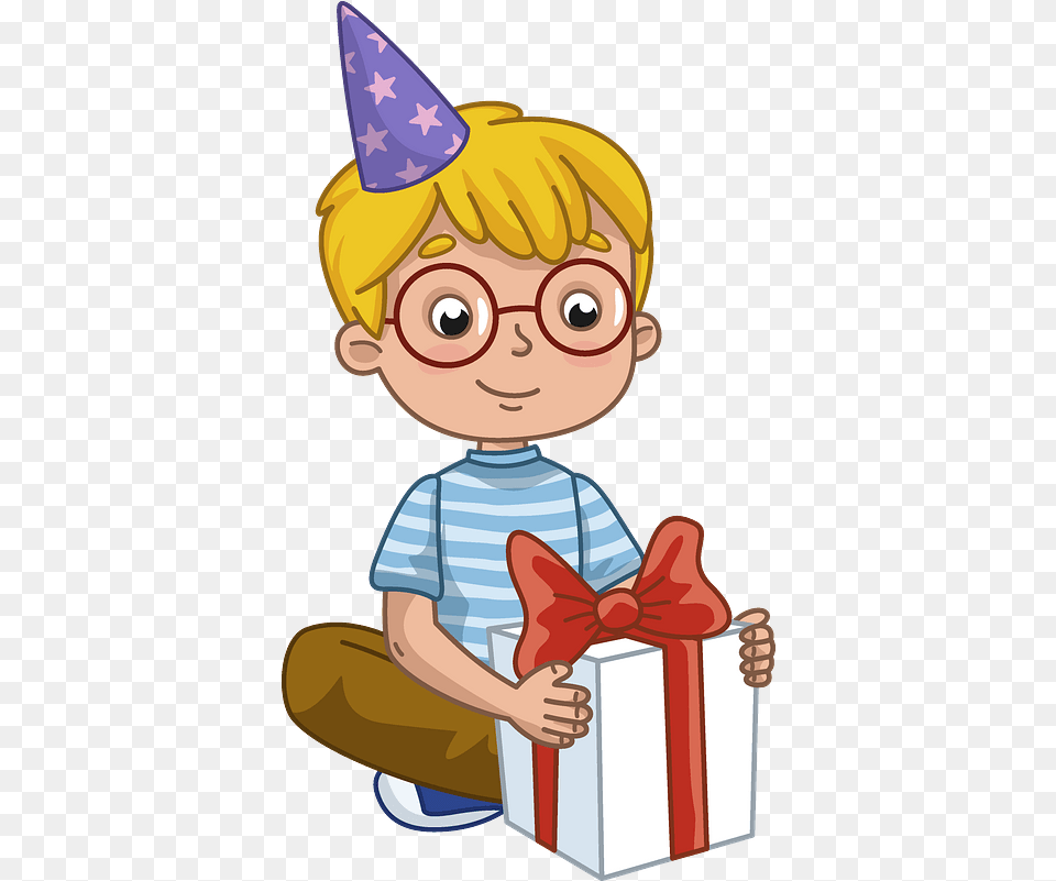 Birthday Boy Clipart Animated Birthday Boy, Clothing, Hat, Baby, Person Free Png