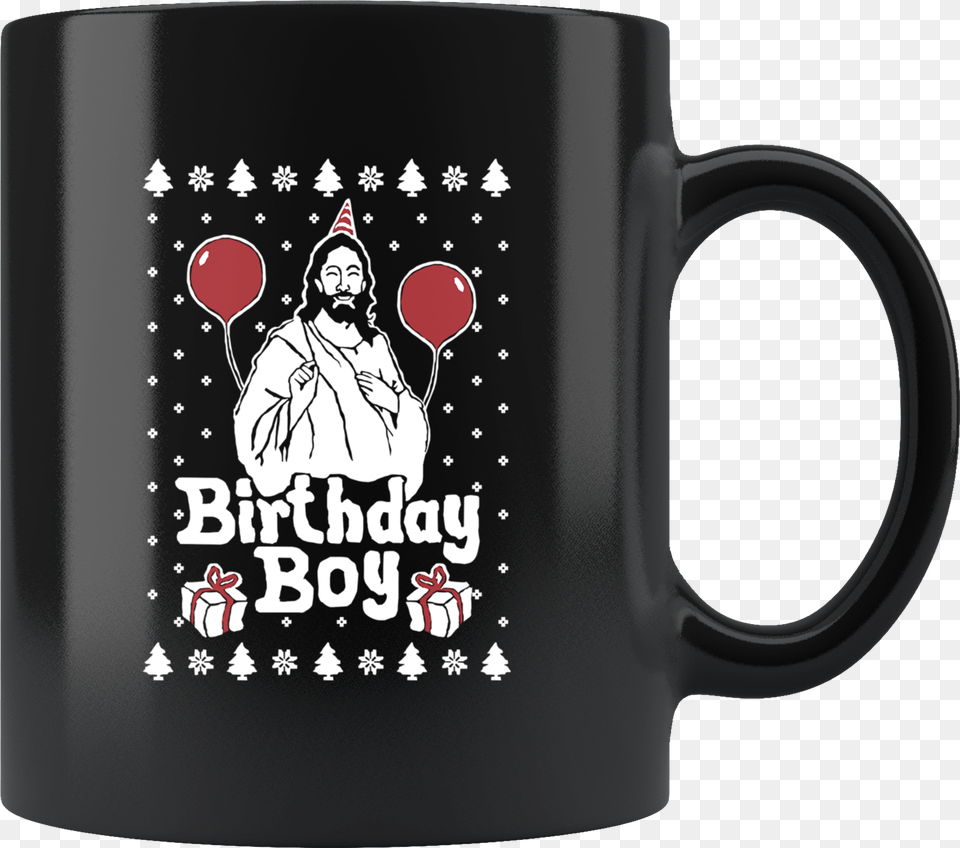 Birthday Boy Jesus Jesus Birthday Boy Sweater, Cup, Adult, Man, Male Free Png