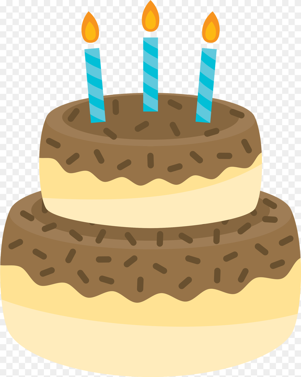 Birthday Cake With Gateau D Anniversaire, Birthday Cake, Cream, Dessert, Food Free Png Download