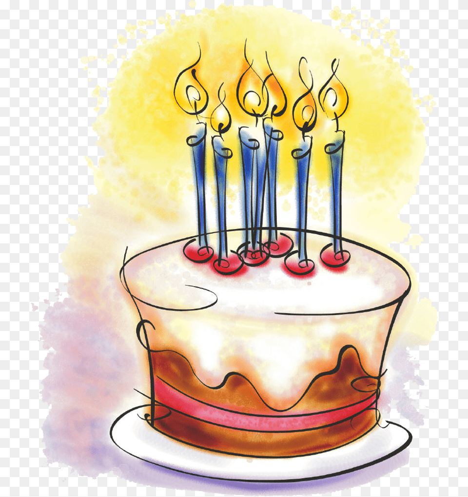 Birthday Cake, Birthday Cake, Cream, Dessert, Food Free Png Download