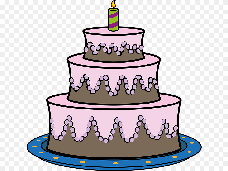 Birthday Cake, Dessert, Food, Birthday Cake, Cream Png Image