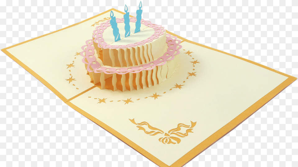 Birthday Cake 3d Pop Up Card Birthday Cake 3d, Birthday Cake, Cream, Dessert, Food Free Transparent Png