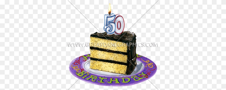 Birthday Cake 50th Production Ready Artwork For T Shirt 50th Birthday Cake, Birthday Cake, Cream, Dessert, Food Free Png Download