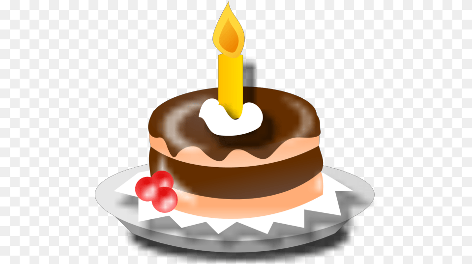 Birthday Cake And Candle Svg Clip Art For Web Birthday Cake Icon, Birthday Cake, Cream, Dessert, Food Free Transparent Png