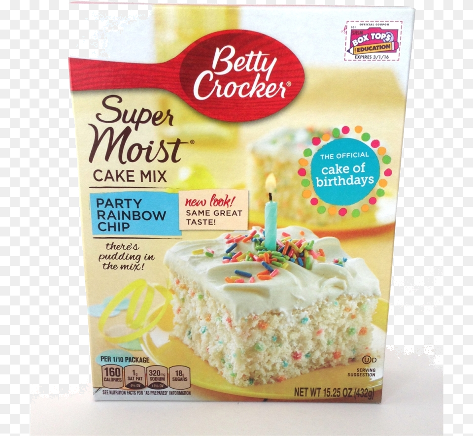 Birthday Cake Betty Crocker, Birthday Cake, Cream, Dessert, Food Free Png