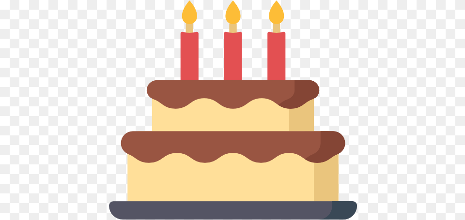 Birthday Cake Birthday Cake Flat Icon, Birthday Cake, Cream, Dessert, Food Free Transparent Png