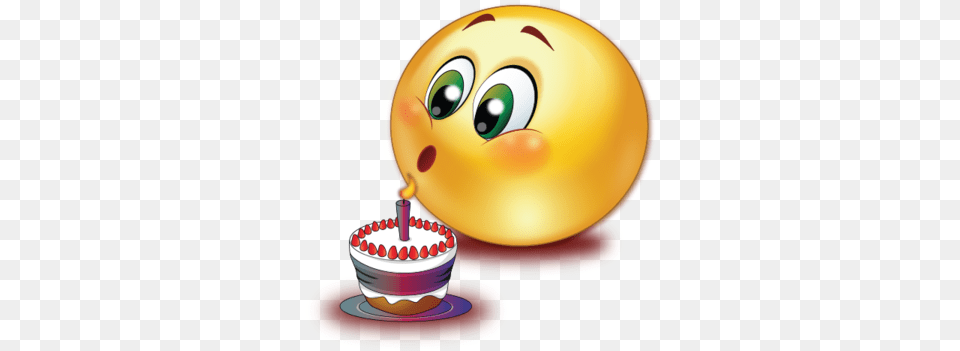 Birthday Cake Blowing Candle Emoji Emoji Birthday, People, Person, Birthday Cake, Cream Free Transparent Png