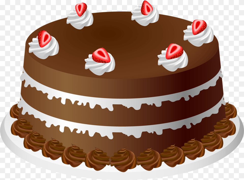 Birthday Cake Clip Art Cakes Clipartlook Chocolate Cake Clipart, Birthday Cake, Cream, Dessert, Food Free Transparent Png