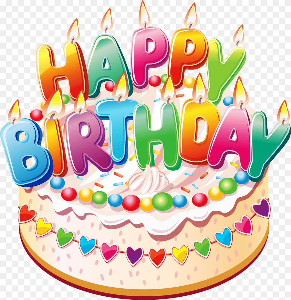 Birthday Cake Clip Art Happy Birthday Cake, Birthday Cake, Cream, Dessert, Food Free Png Download