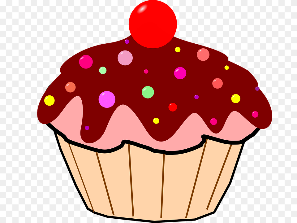 Birthday Cake Clip Artsamsungblueearth Samsungblueearth Cup Cake Clipart, Cream, Cupcake, Dessert, Food Free Png Download