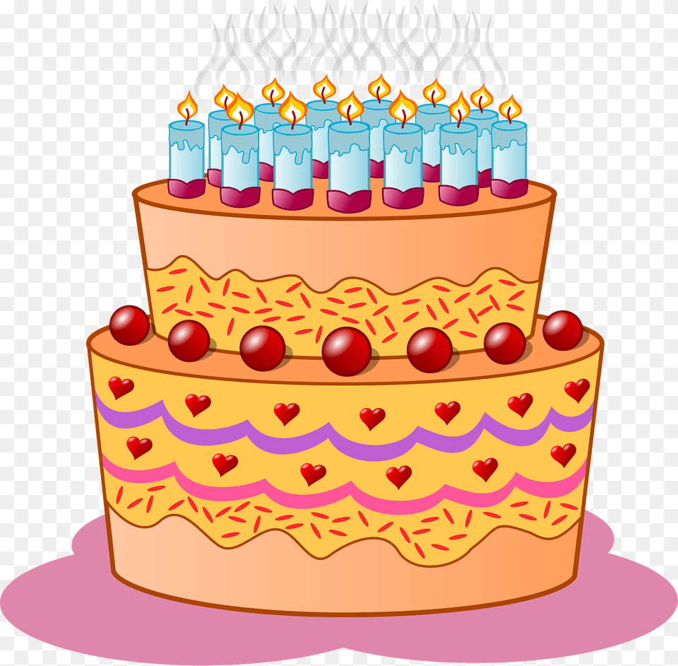 Birthday Cake Clipart, Birthday Cake, Cream, Dessert, Food Png