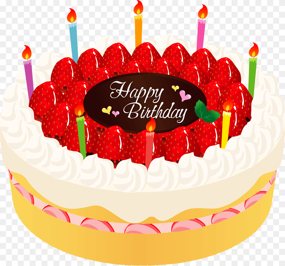 Birthday Cake Clipart, Birthday Cake, Cream, Dessert, Food Free Png
