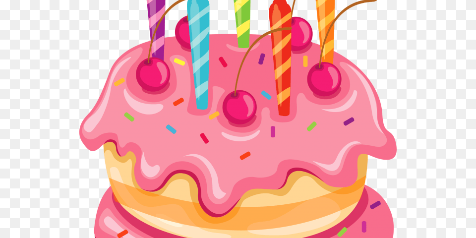 Birthday Cake Clipart Spring Happy Birthday Present, Birthday Cake, Cream, Dessert, Food Free Png