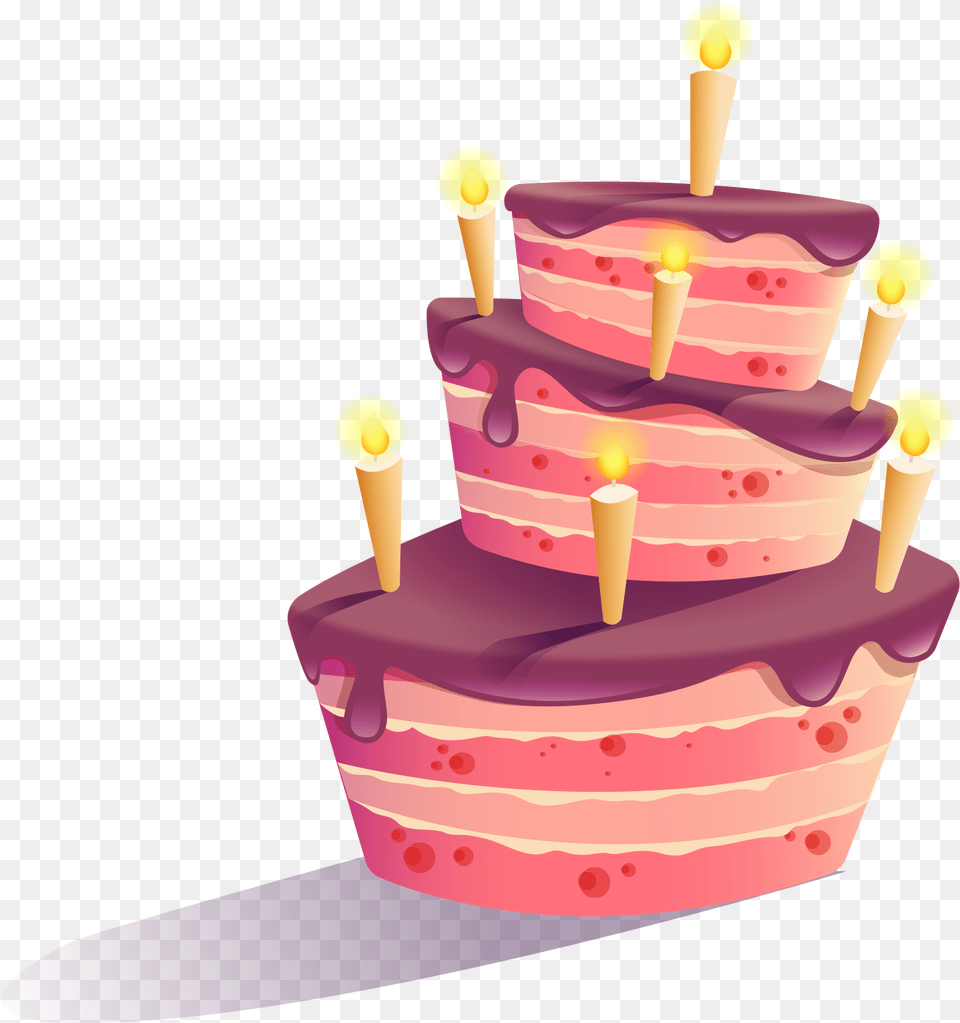 Birthday Cake Clipart Transparent Image Birthday Cake Clipart Transparent Background, Birthday Cake, Cream, Dessert, Food Free Png Download