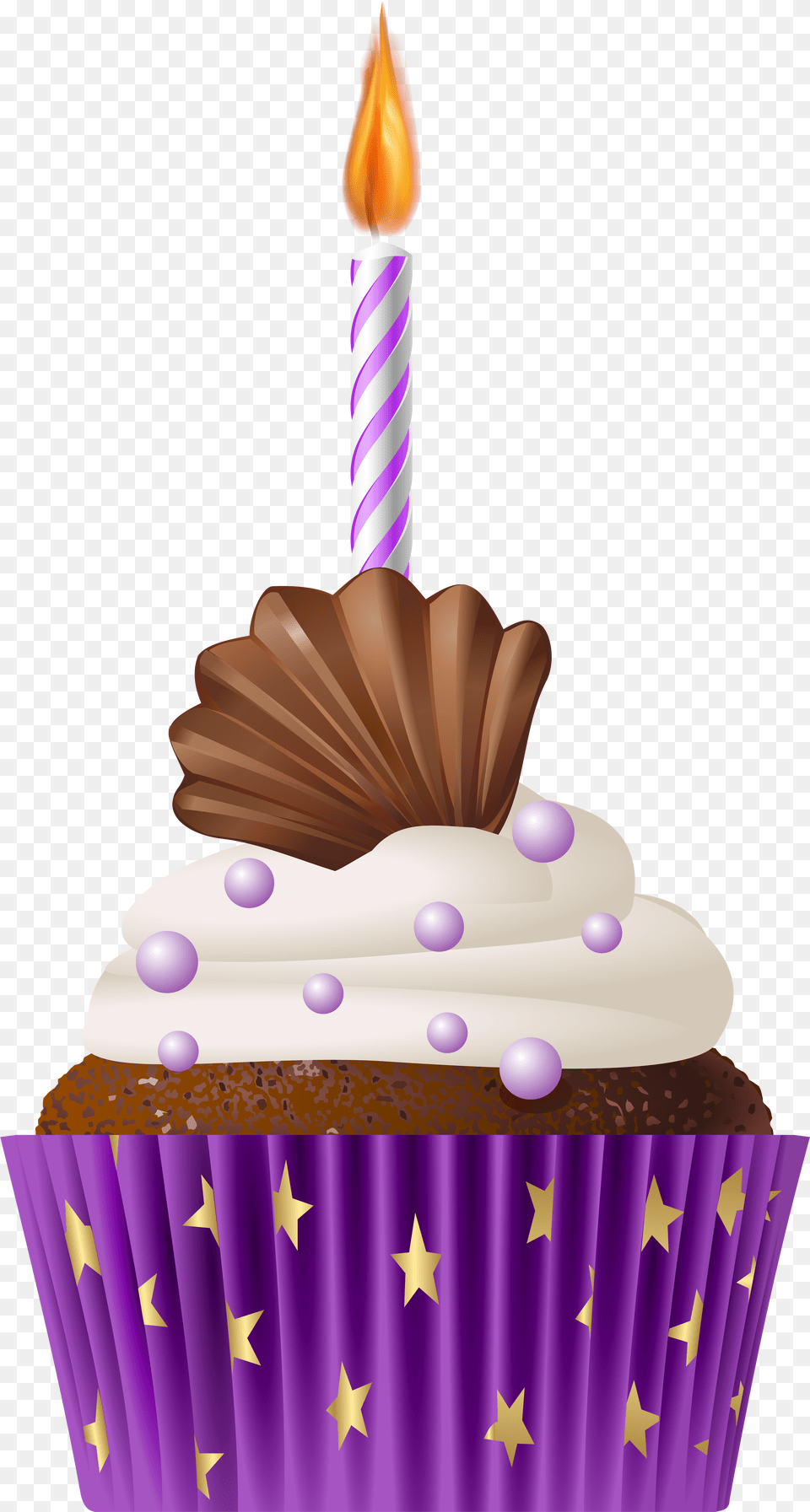 Birthday Cake Clipart With No Candles Cupcake Png